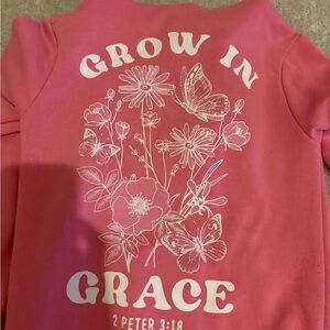 Pink Kids Shirt with Floral Design